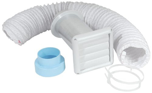 Bath Fan Wall Vent Kit w/Louvered Hood