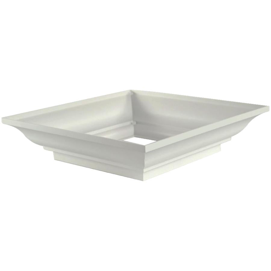 Recessed Square Column Top/Base - White