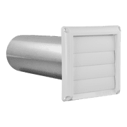 Louvered Vent Hood w/Galvanized Pipe